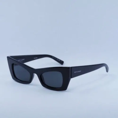 Pre-owned Saint Laurent Sl702 001 Black/black 49-23-145 Sunglasses