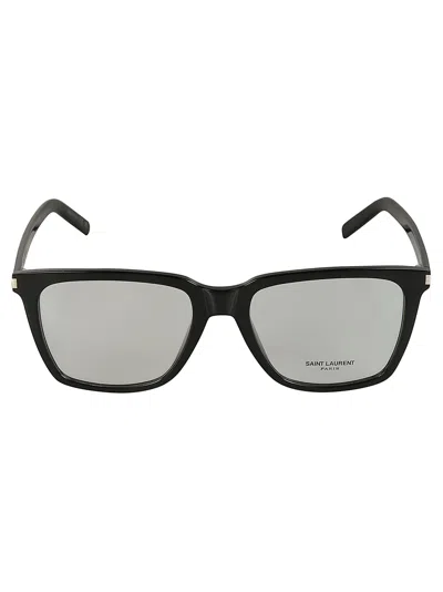 Saint Laurent Sl717 Slim Sunglasses In Black