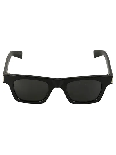 Saint Laurent Sl719 Sunglasses In Black-black-black