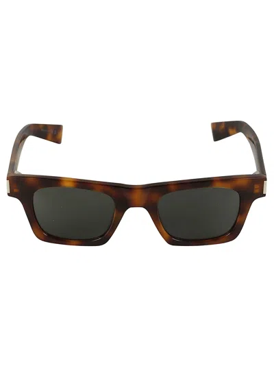 Saint Laurent Sl719 Sunglasses In Havana-havana-grey