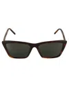 Saint Laurent Sl737 Mica Sunglasses In Brown