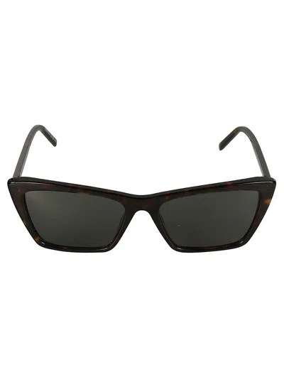 Saint Laurent Sl737 Mica Sunglasses In Green