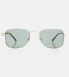 Saint Laurent Sl741 Aviator Sunglasses In Gold