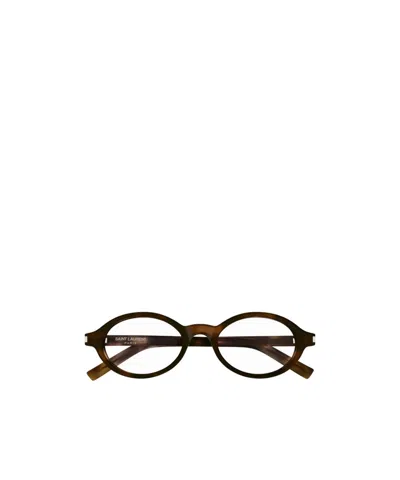 Saint Laurent Sl751 Glasses In Brown