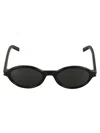 Saint Laurent Black-black-black Acetate Sunglasses In Black-black-black