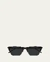 Saint Laurent Sl767 Square Rimmed Sunglasses In Black