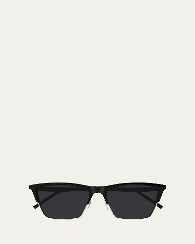 Saint Laurent Sl767 Square Rimmed Sunglasses In Black