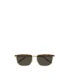 Saint Laurent 57mm Rectangular Sunglasses In Black