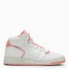 Saint Laurent High-top Leather Sneakers In White