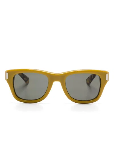 Saint Laurent Sl801 Sunglasses In Brown