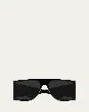 Saint Laurent Sl 806 Linea Sl Logo 001 Black Sunglasses In Black