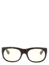 Saint Laurent Romy Squared Oval Frame Sunglasses In Brown