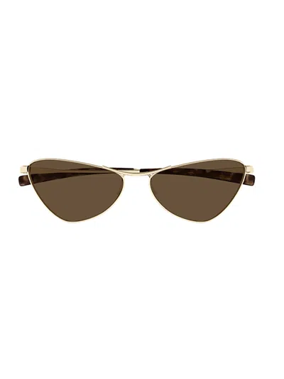 Saint Laurent Sl830 Geometric-frame Sunglasses In Brown