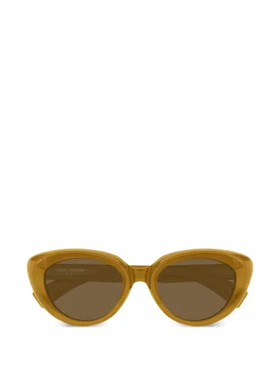 Saint Laurent Sl859 Sunglasses In Brown