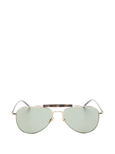 Saint Laurent Sl864 Pilot-frame Sunglasses In Brown