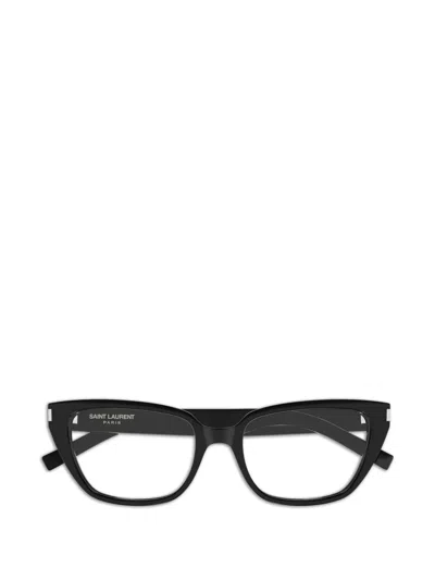 Saint Laurent Sl896 Cat-eye Frame Glasses In Black