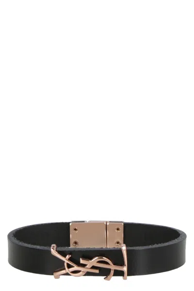 Saint Laurent Sleek And Elegant Nero Bracelet For Women In Black
