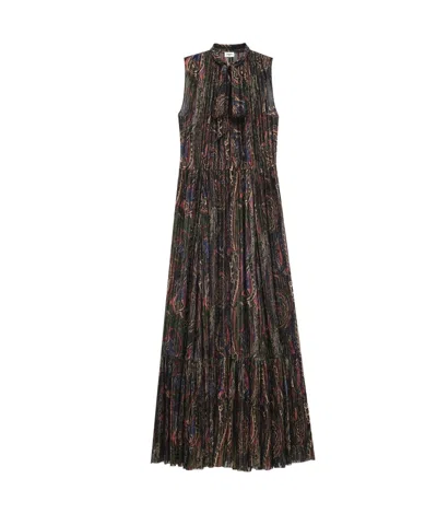 SAINT LAURENT SAINT LAURENT LAVALLIÈRE SLEEVELESS DRESS