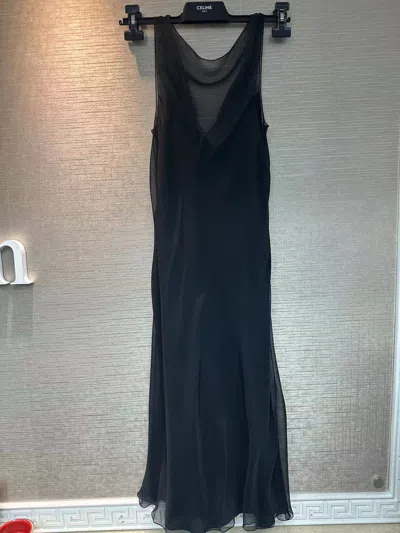 Saint Laurent Sleeveless Dress In Black