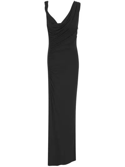 Saint Laurent Sleeveless Maxi Dress In Black