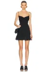 Saint Laurent Sleeveless Mini Dress In Noir