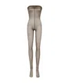 Saint Laurent Jumpsuit Tights In Nude