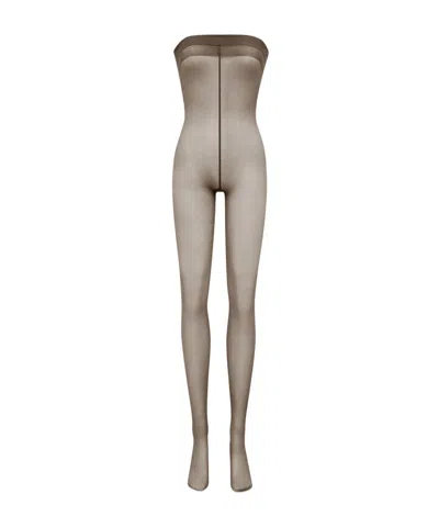 SAINT LAURENT SAINT LAURENT CLASSIC STRAPLESS JUMPSUIT TIGHTS