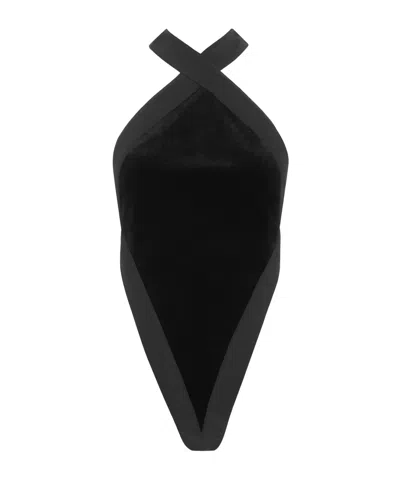 SAINT LAURENT SAINT LAURENT SLEEVELESS VELVET BODYSUIT