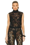 Saint Laurent Sleeveless Top In Noir