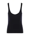 Saint Laurent Sleeveless Vest In Black