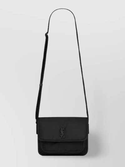 Saint Laurent Niki Small Nylon Messenger Bag In Black