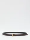 Saint Laurent Slim Cassandre Belt With Square Buckle