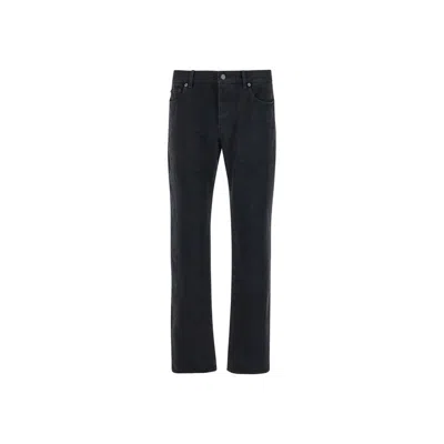 Saint Laurent Slim Fit Denim Jeans In Black