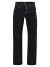Saint Laurent Washed-out Slim Jeans In Black