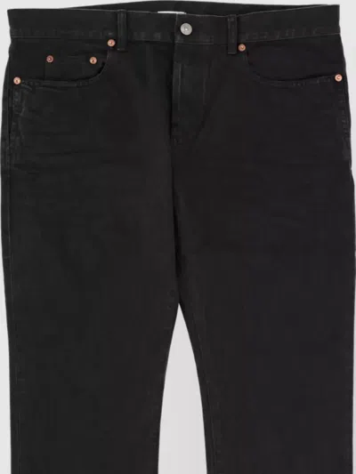 Saint Laurent Slim Fit Denim Jeans Straight Leg In Black