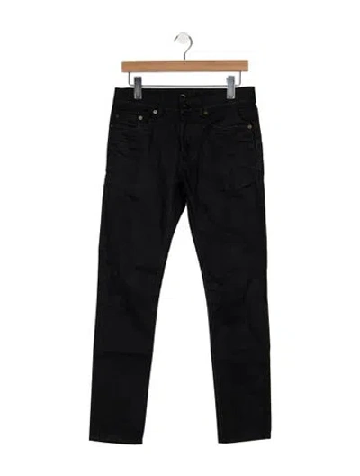 Pre-owned Saint Laurent Slim Fit Jeans In Black