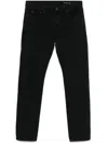 Saint Laurent Men's Slim Jeans In Black