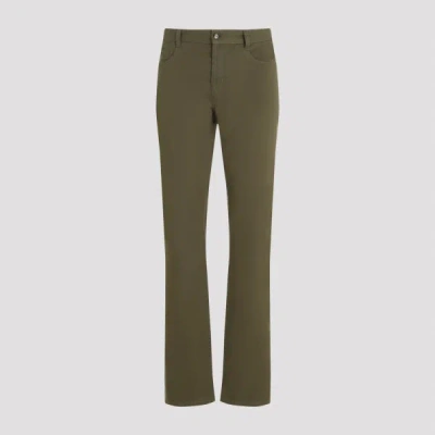 Saint Laurent Slim Fit Pants 34 In Green