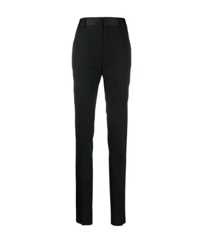 Saint Laurent Slim-fit Tailored Trousers In Black