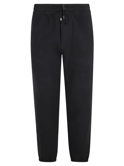 Saint Laurent Black Slim Jogging Pants In Blue