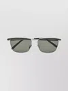 Saint Laurent Slim Metal Frame Prescription Sunglasses In Brown