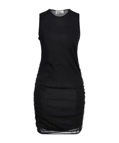 Saint Laurent Slim Sleeveless Dress In Black