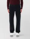 Saint Laurent Slim Straight Leg Denim With Five Pockets In Black