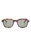 Saint Laurent Slim Sunglasses In Brown