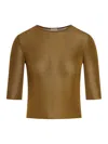 Saint Laurent Cropped Top With Cassandre