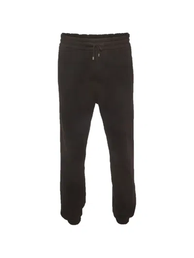 Pre-owned Saint Laurent Slim-fit Cotton Track Pants In Black