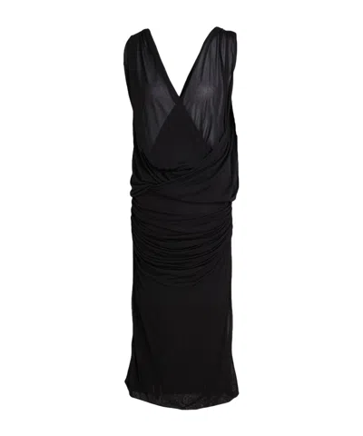 Saint Laurent Slim-fit Sleeveless Dress In Black