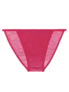 Saint Laurent Monogram Panties In Tulle Jersey