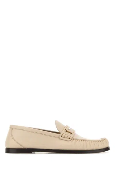 Saint Laurent Slippers In Neutral