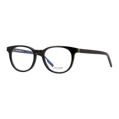 Saint Laurent Ladies Black Round Eyeglass Frames Slm111 001